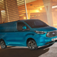 This is not an action movie hero as the colors imply. It’s the foreign market 2024 Ford E-Transit Custom.